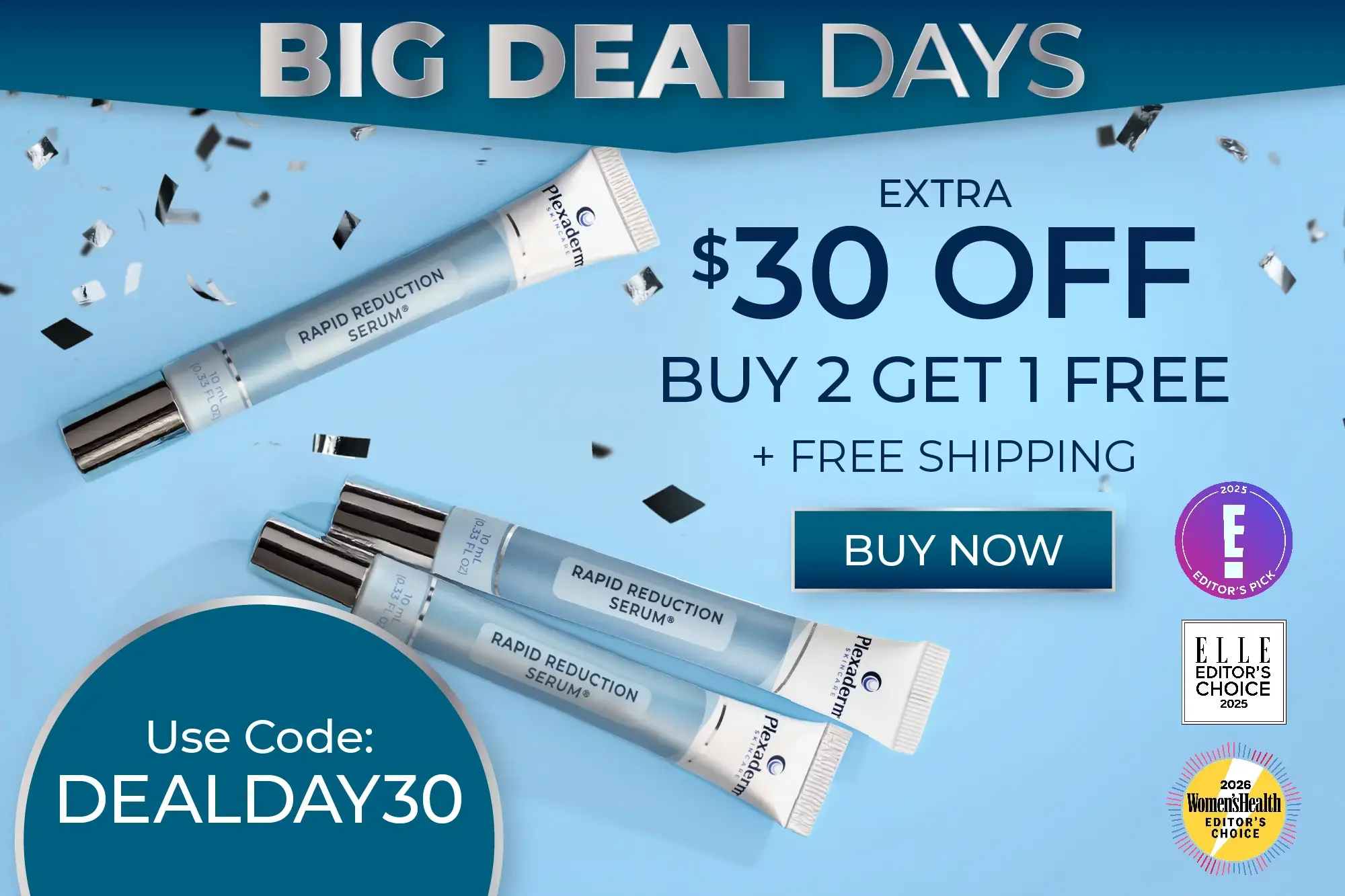 $30 Off Buy 2 get 1 free