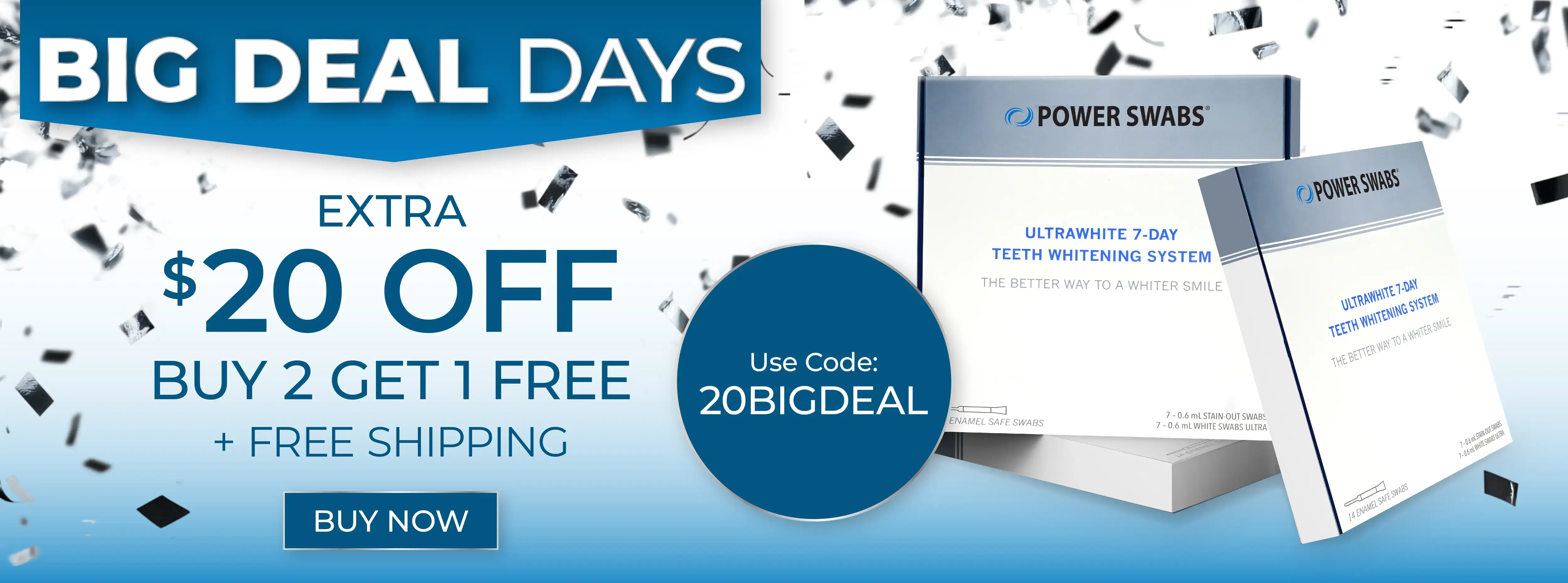 $20 off Buy 2 Get 1 Free