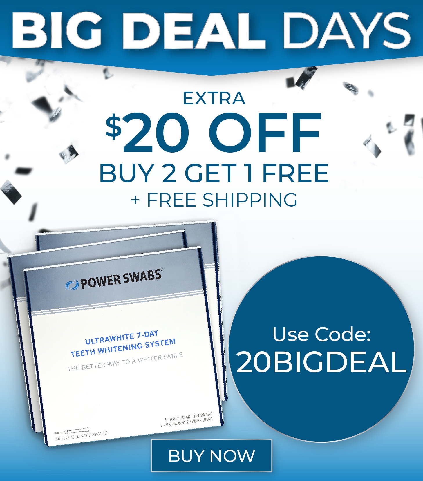 $20 off Buy 2 Get 1 Free