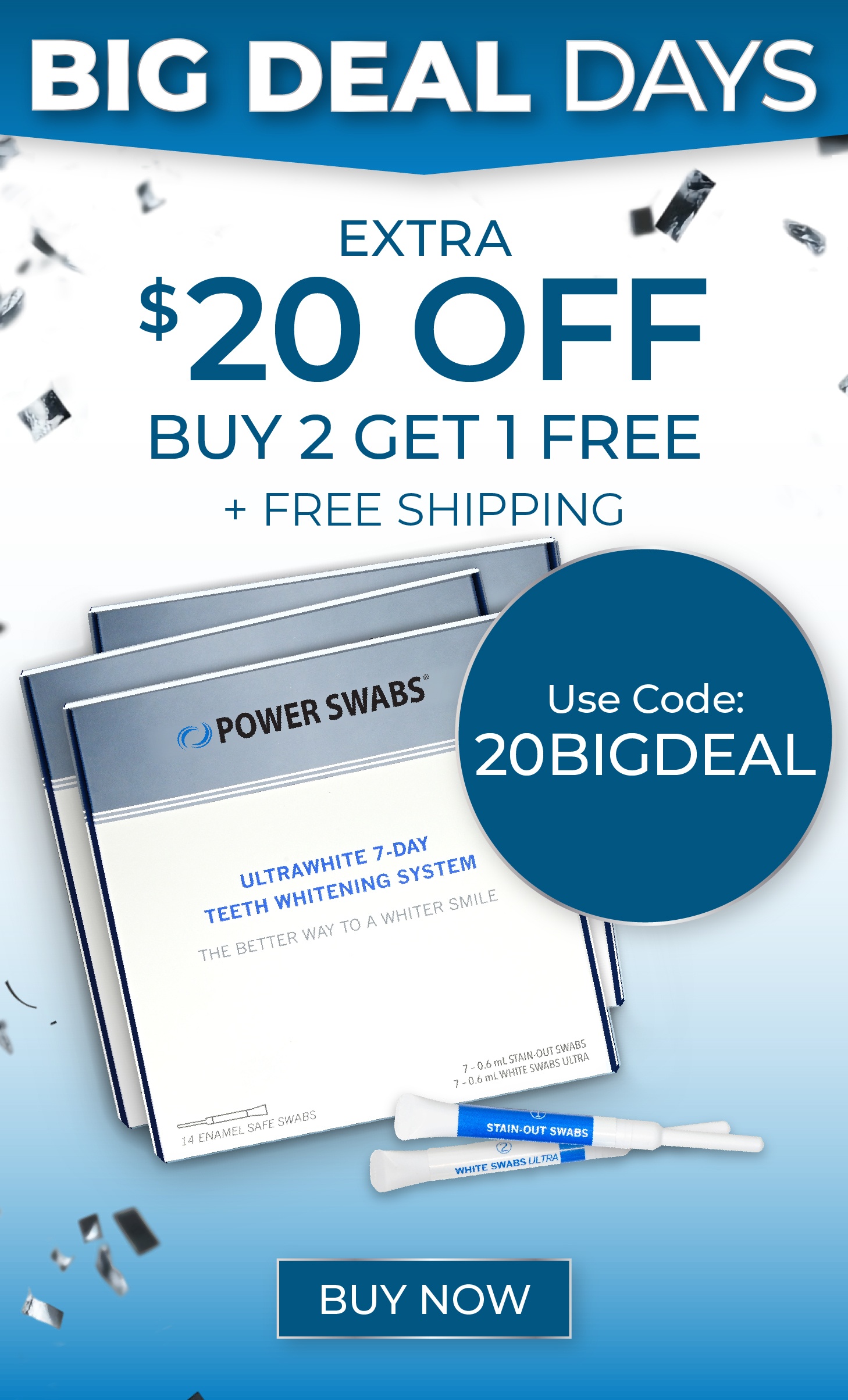$20 off Buy 2 Get 1 Free