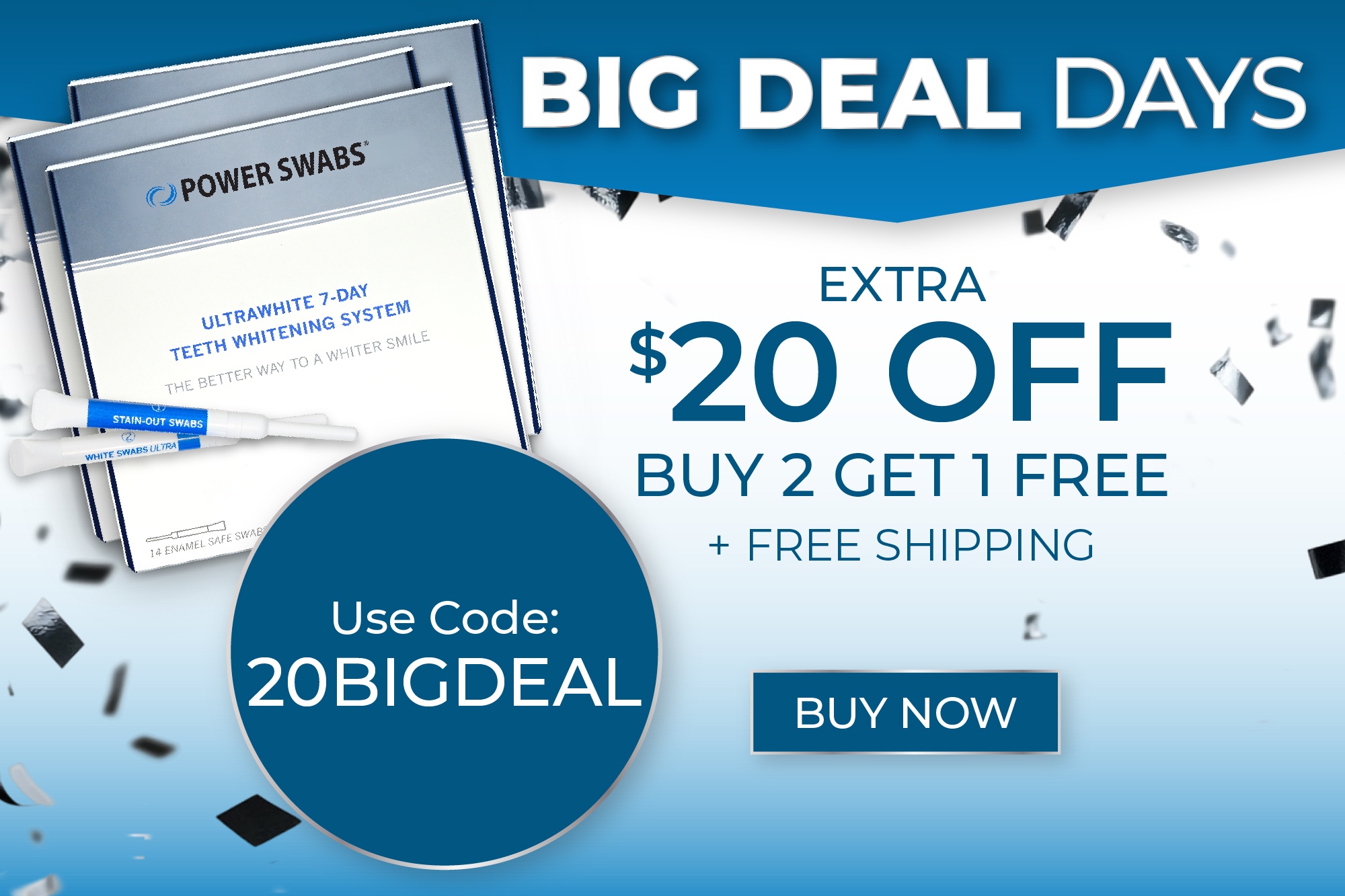 $20 off Buy 2 Get 1 Free