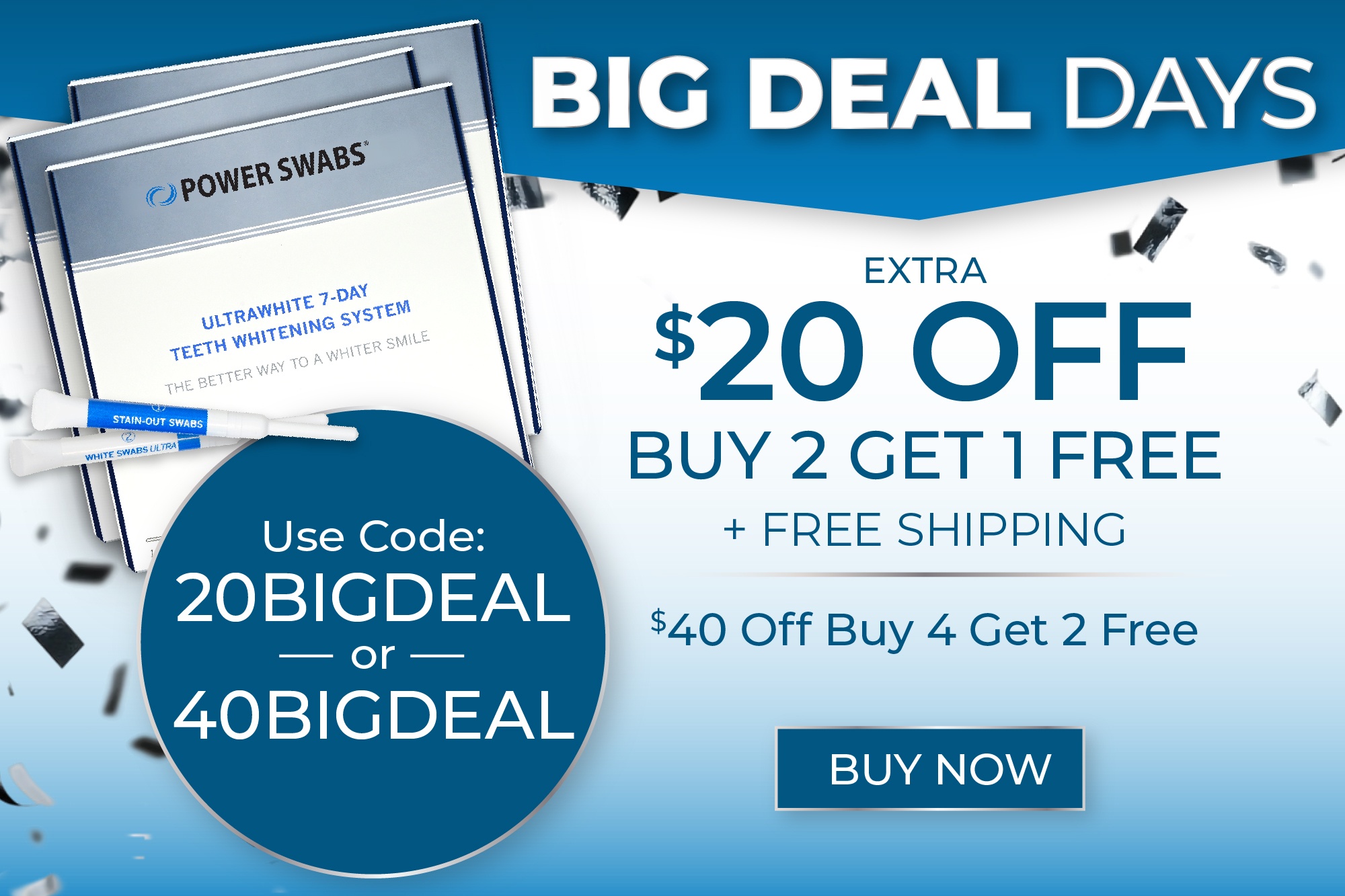 $20 off Buy 2 Get 1 Free