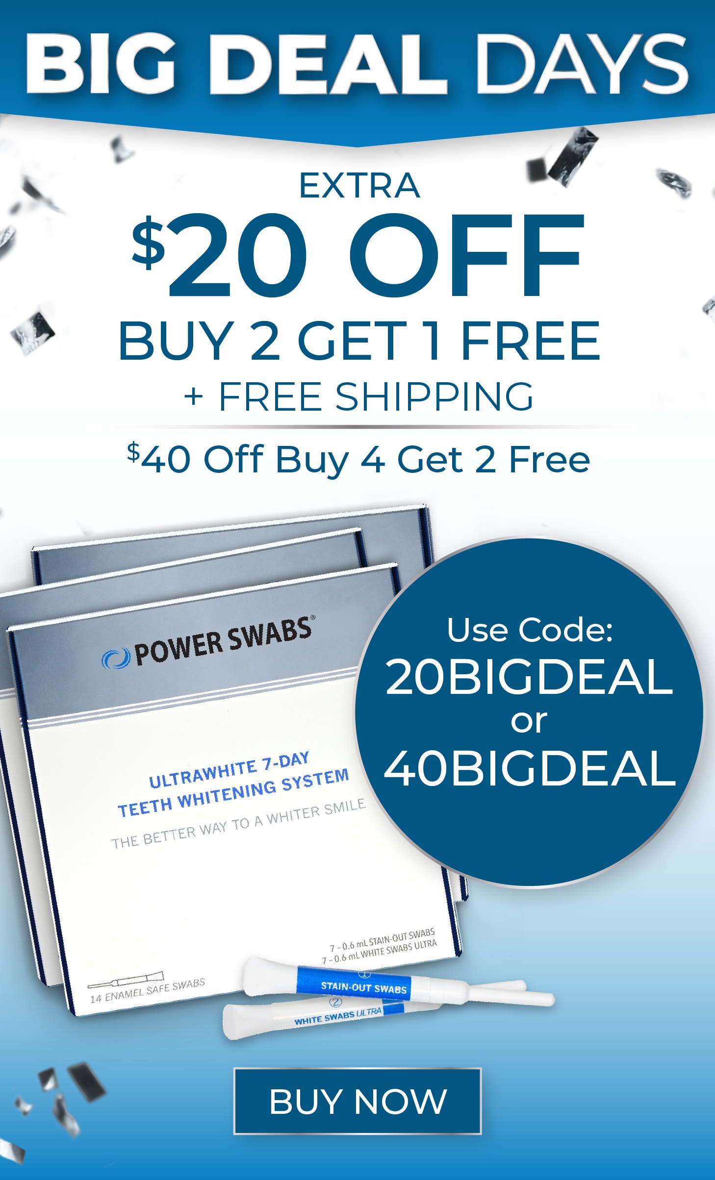 $20 off Buy 2 Get 1 Free