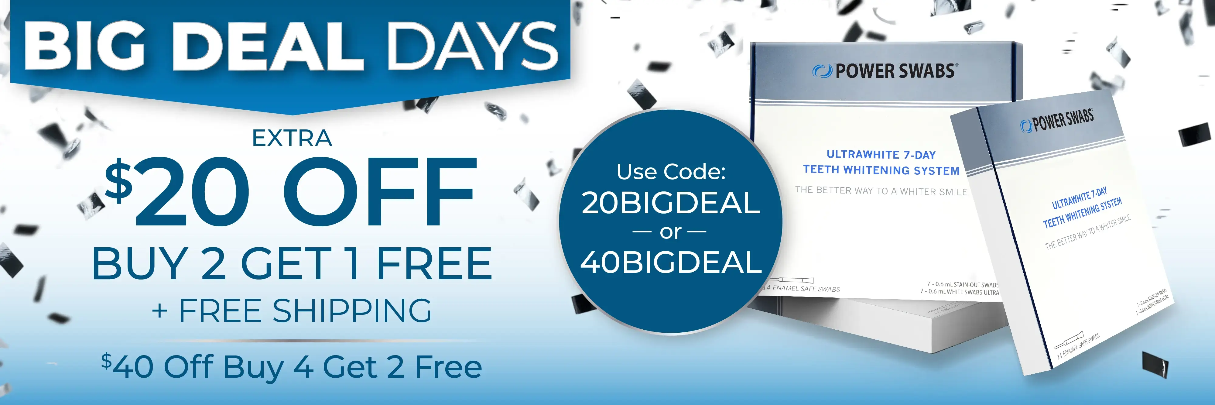 $20 off Buy 2 Get 1 Free