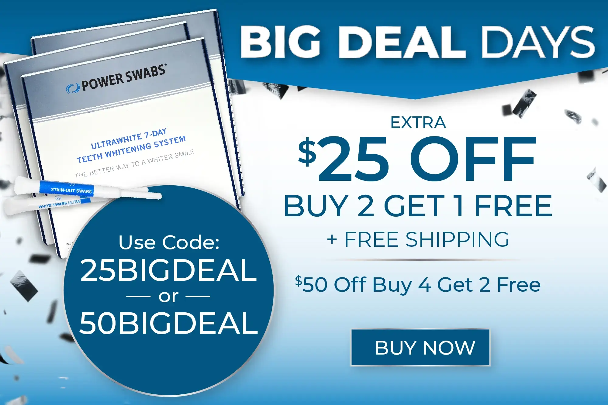 $25 off Buy 2 Get 1 Free