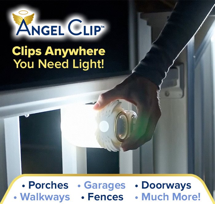 Angel Clip - clips anywhere you need light!