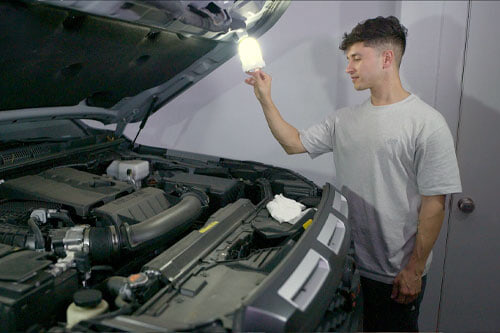 clipping on car