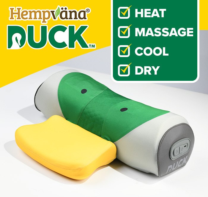 Hempvana Duck - heat, massage, cool & Dry