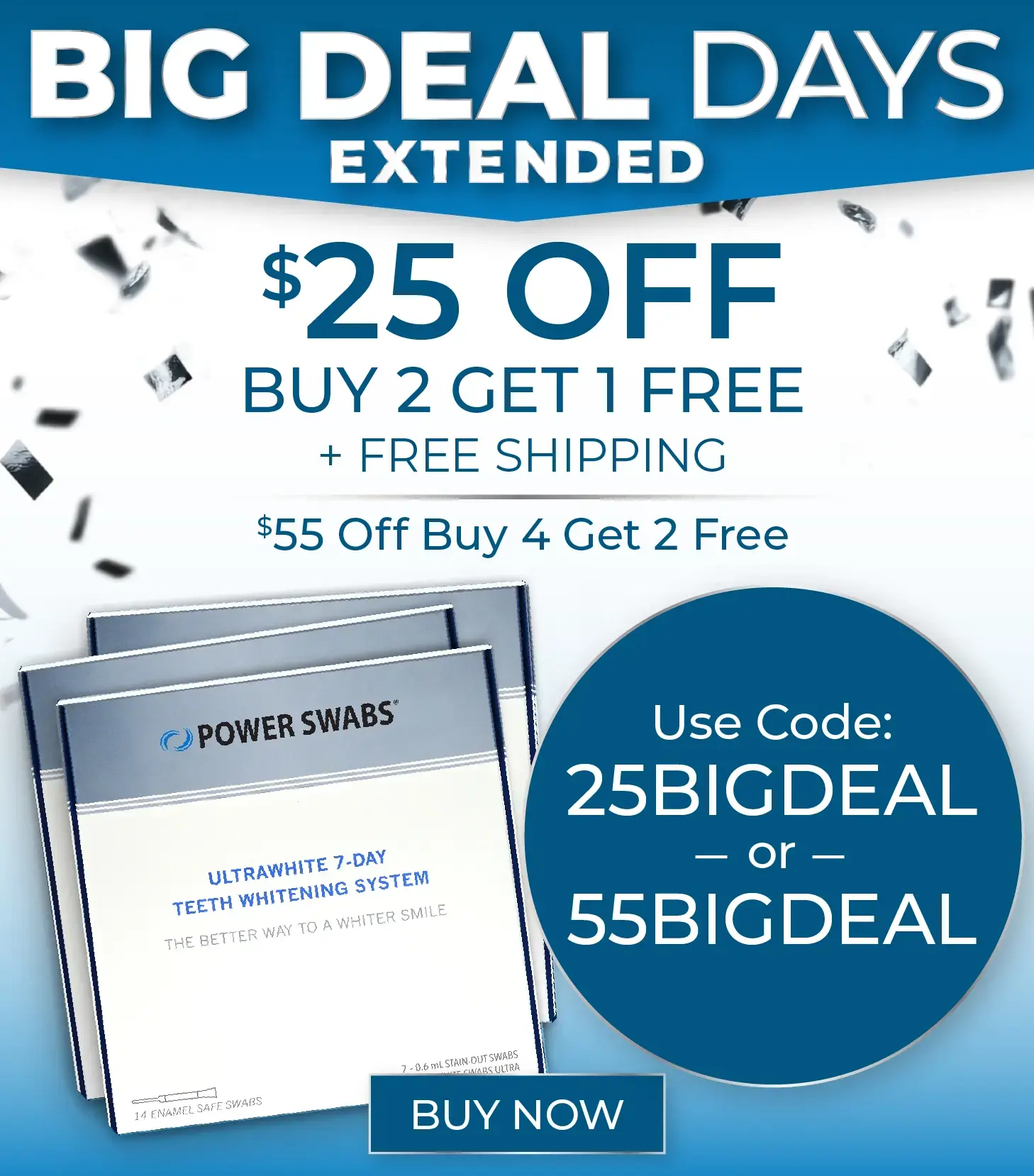 $25 off Buy 2 Get 1 Free