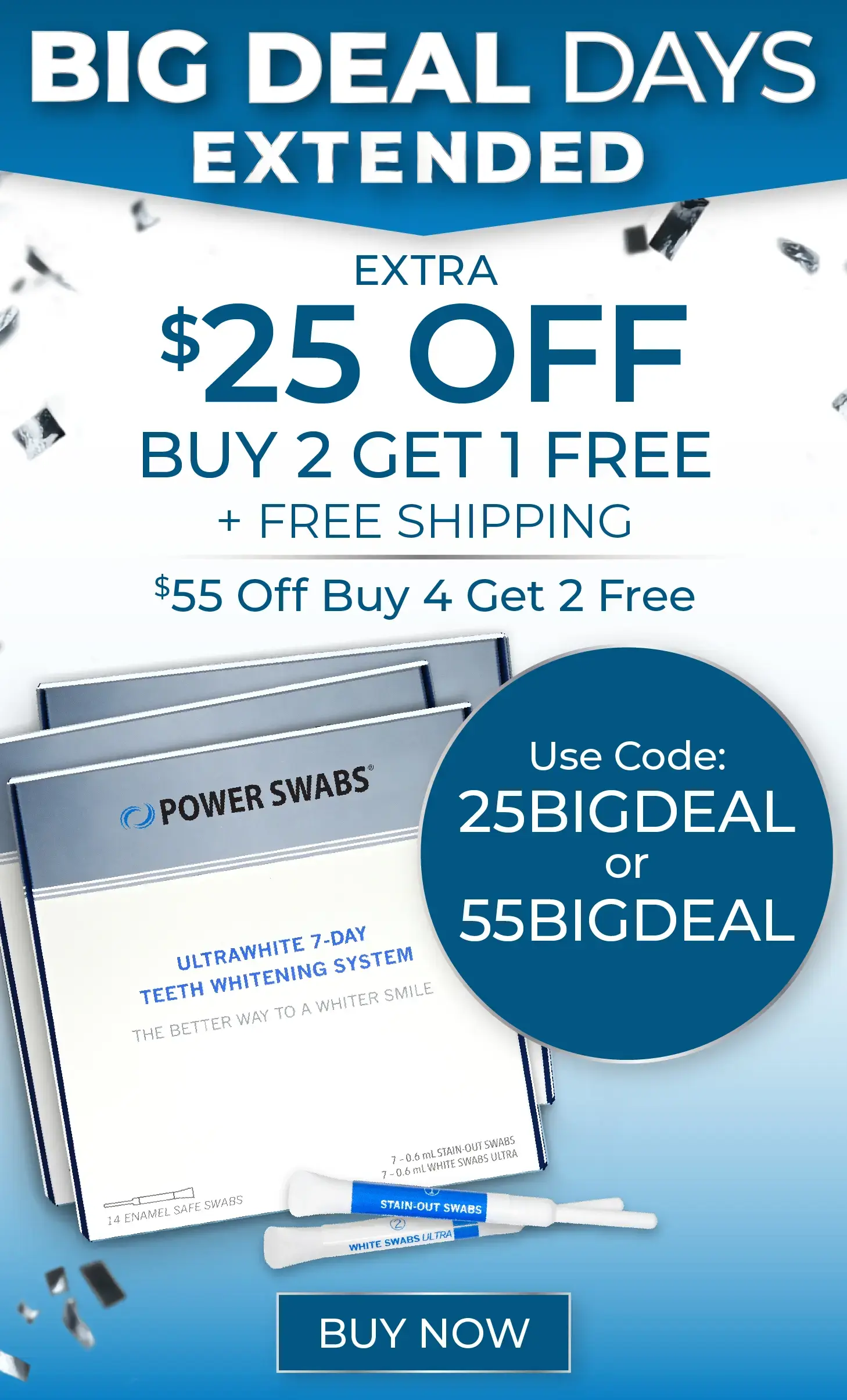 $25 off Buy 2 Get 1 Free