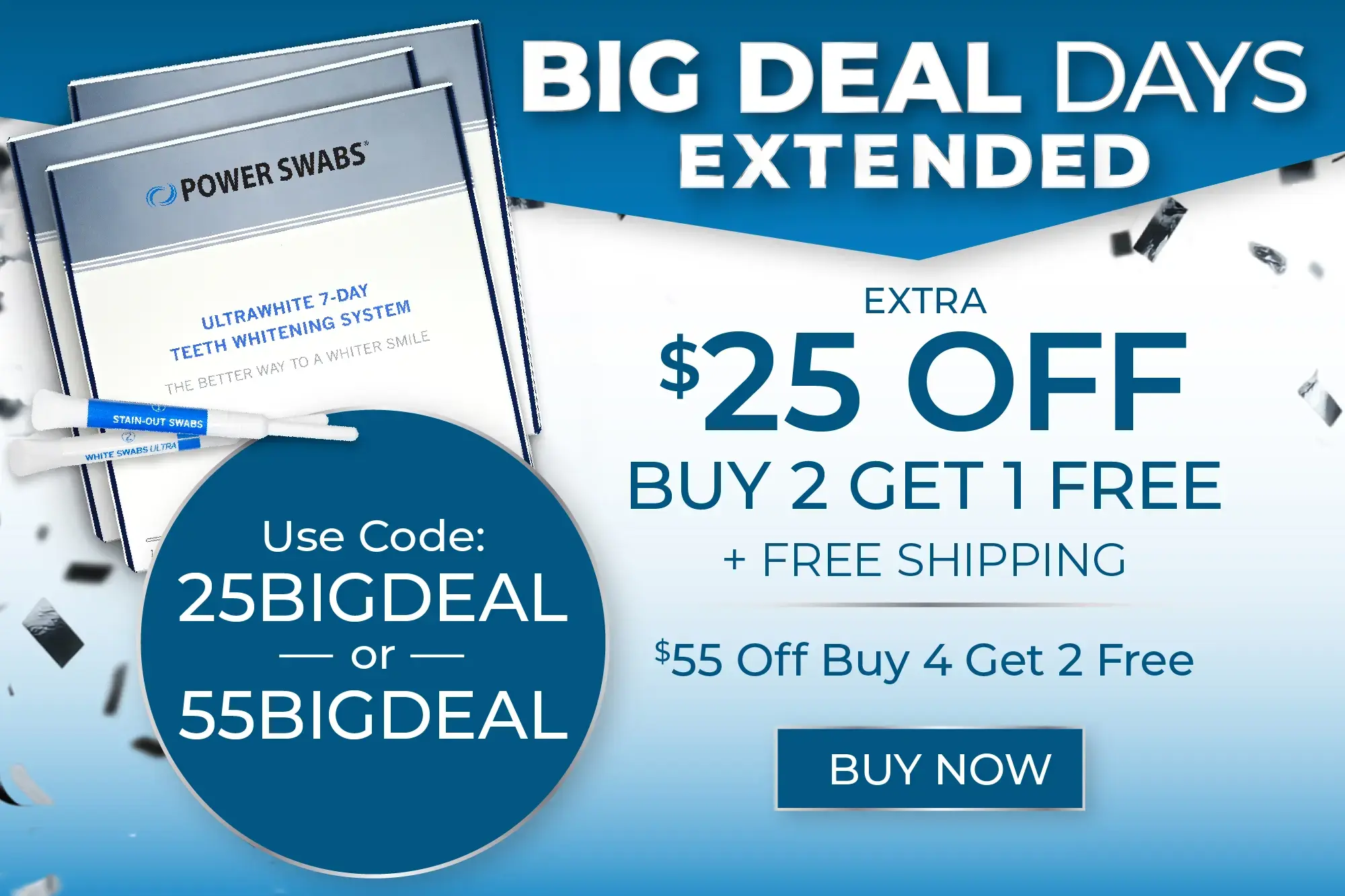 $25 off Buy 2 Get 1 Free