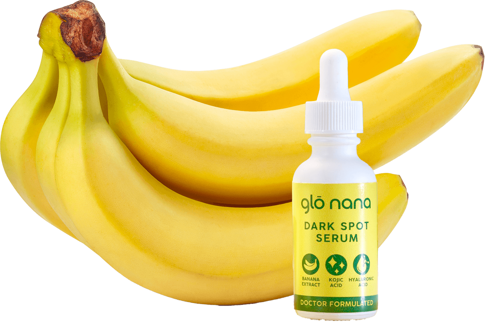 Glo Nana serum and bananas