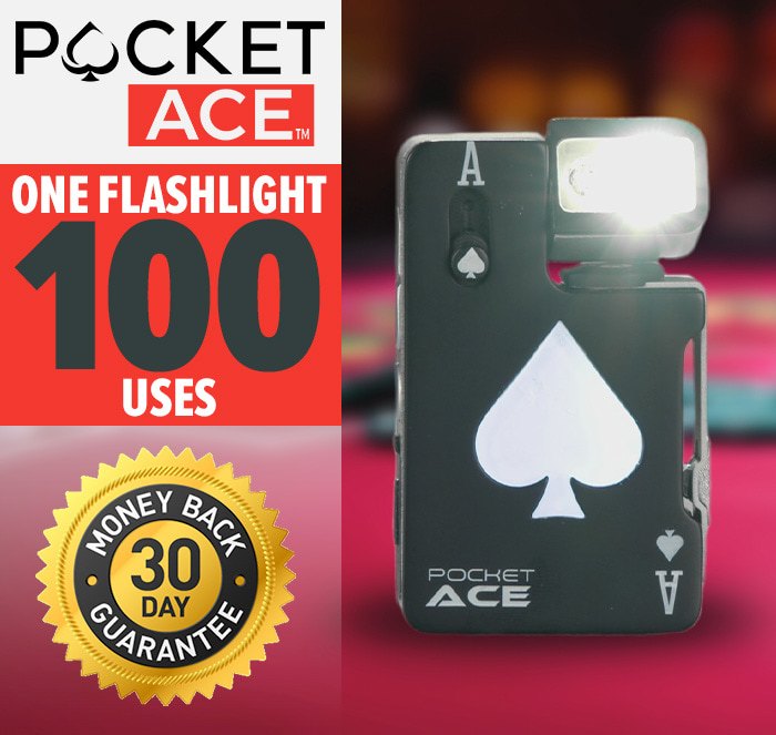 Pocket Ace - one flashlight 100 uses