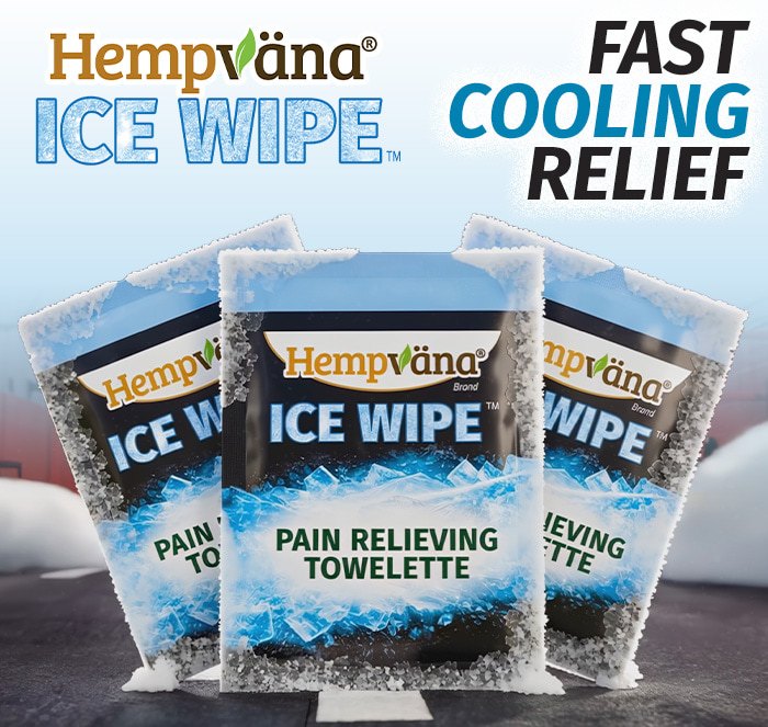 Hempvana Ice Wipe - fast cooling relief