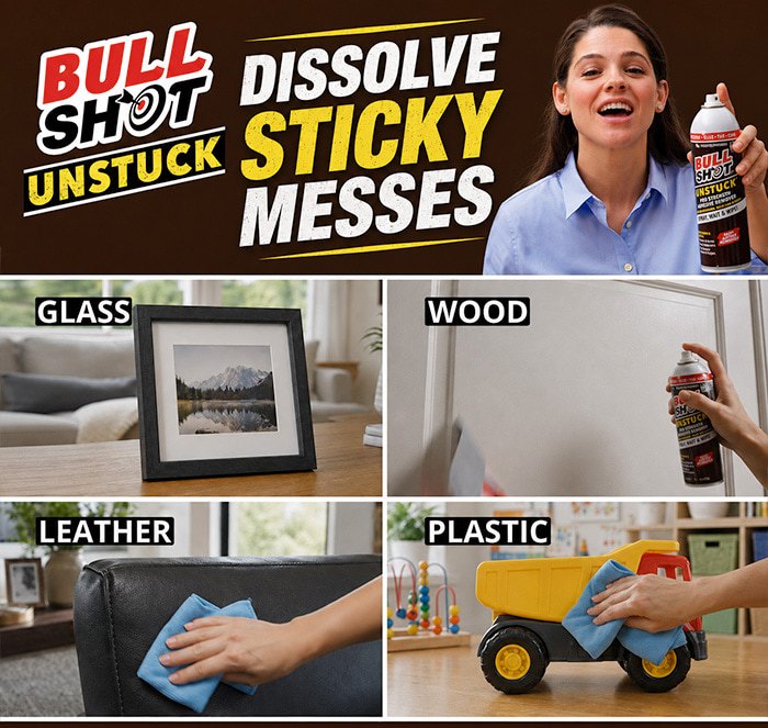 bullshot unstuck - dissolves sticky messes