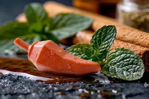 pest pepper next to mint