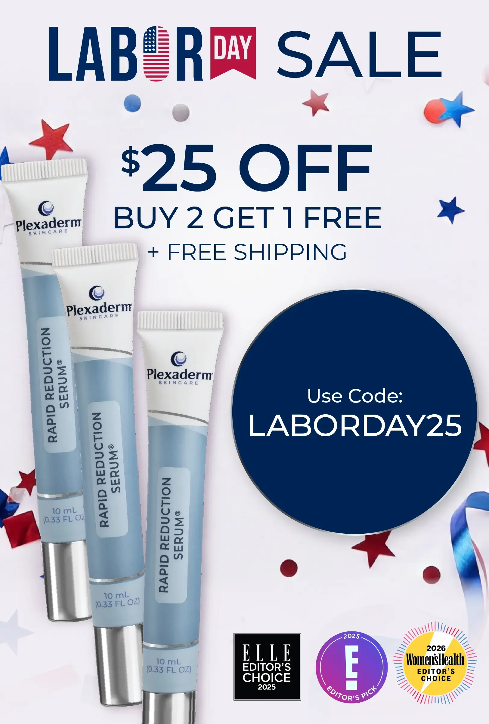 $25 Off Buy 2 get 1 free