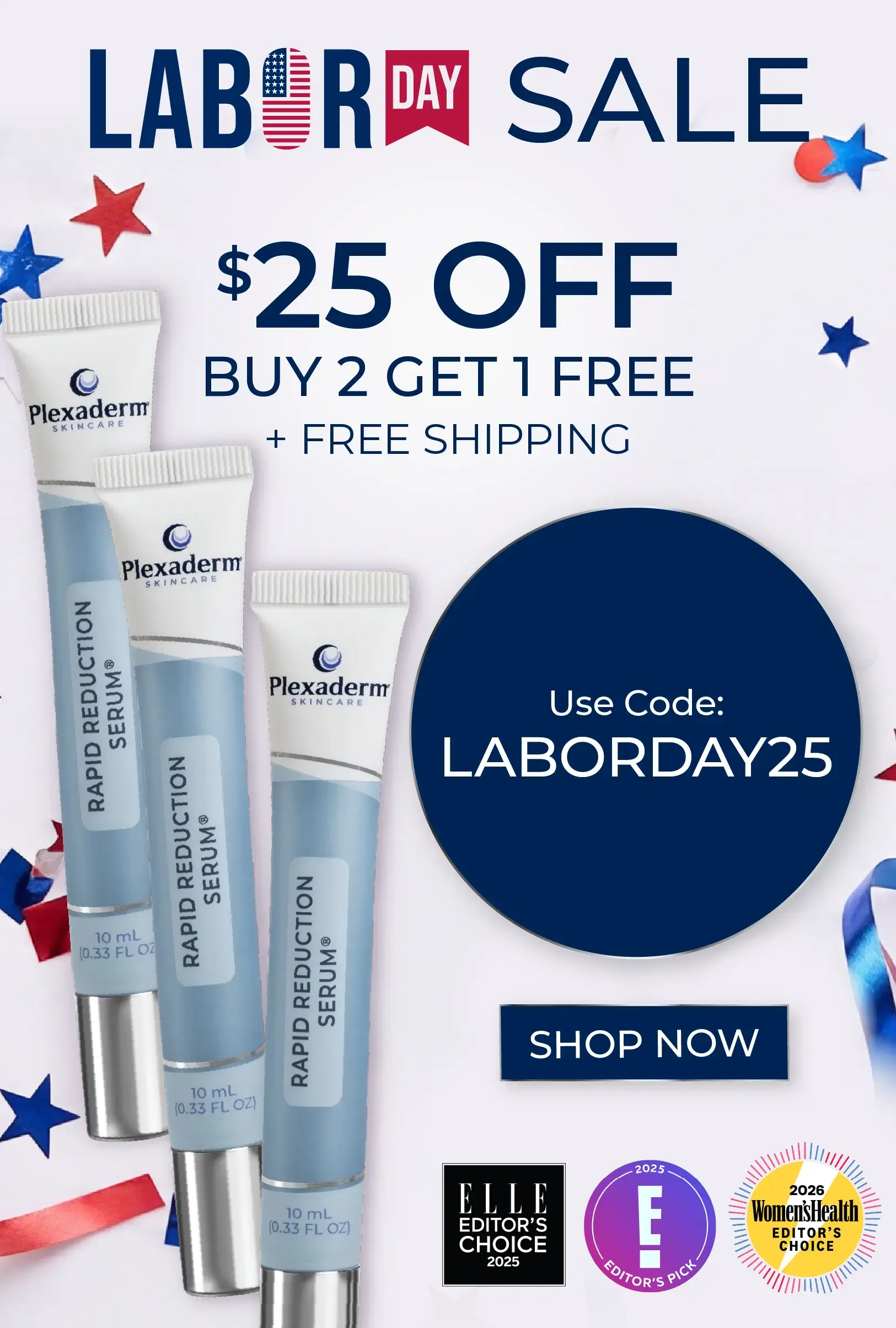 $25 Off Buy 2 get 1 free
