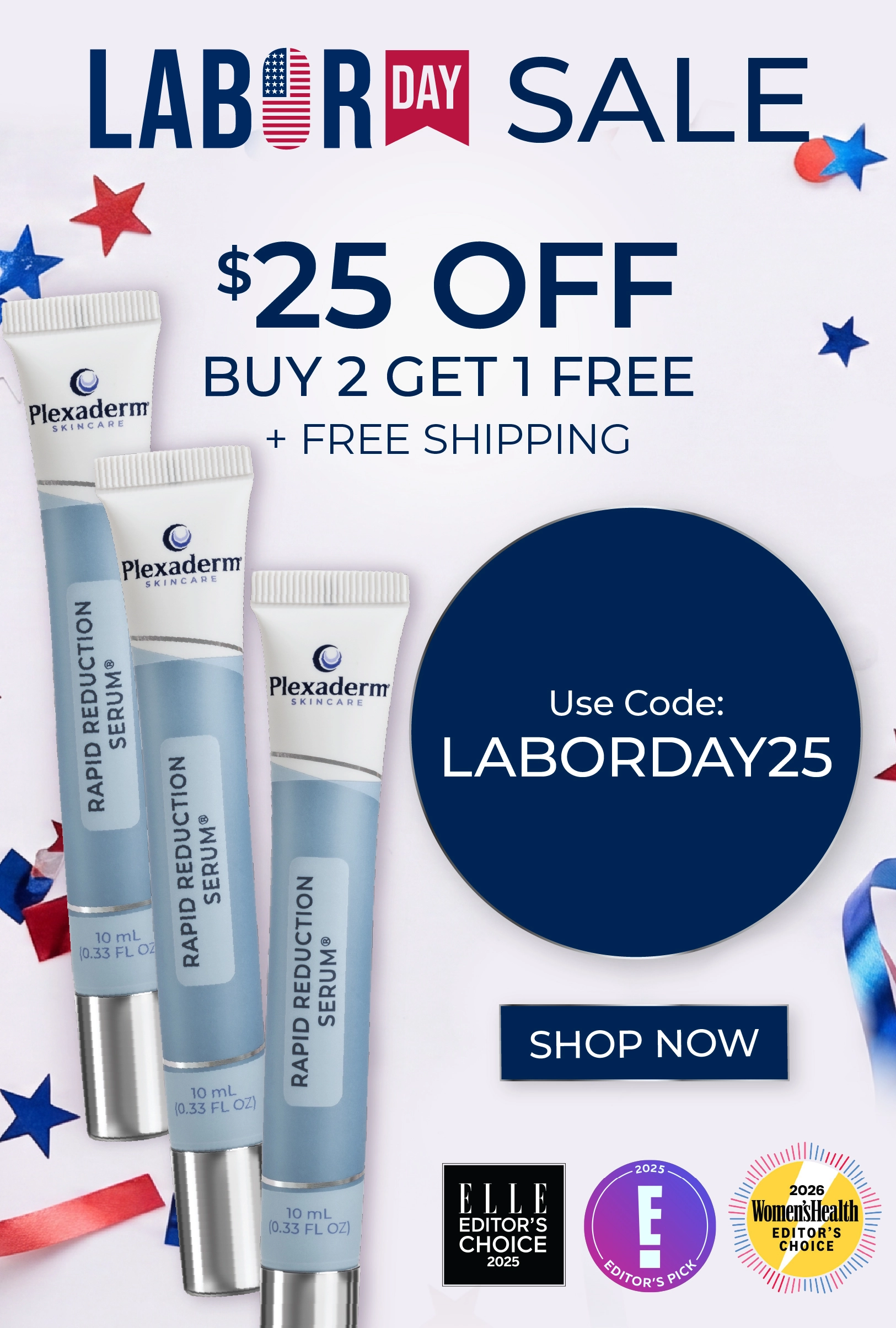 $25 Off Buy 2 get 1 free