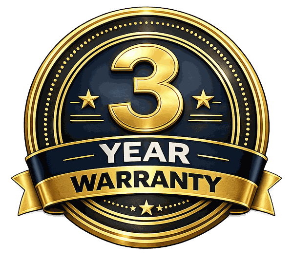 3 year warranty