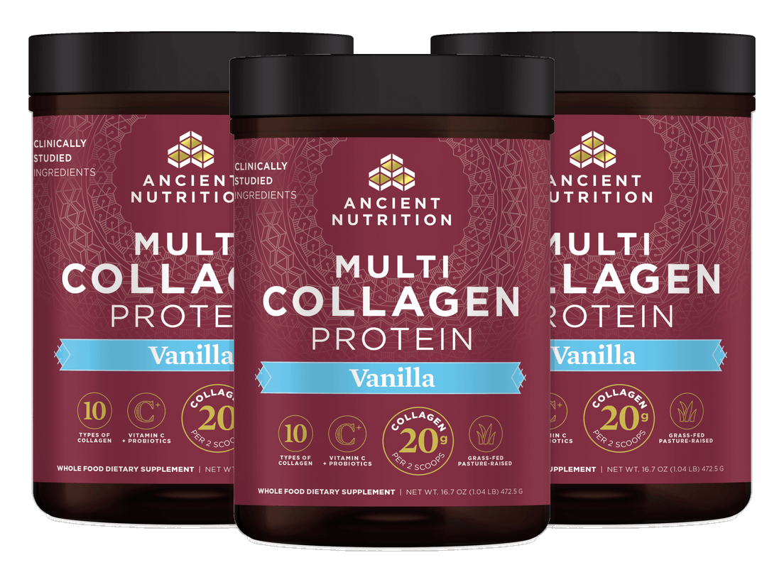 3 container Multi Collagen Protein bundle
