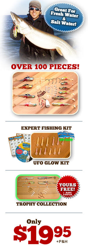 Buy Mighty Bite&trade; today and get these four free gifts: DVD, EZ Guide, UFO Glow Kit and Mystery Gift!