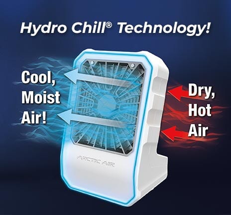 Hydro Chill&reg; Technology - Cool, moist air from hot, dry air!