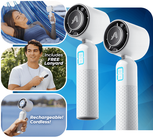 Arctic Air&reg; Cool Jet is rechargeable and cordless with a free lanyard