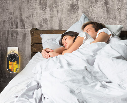 Handy Heater® Copper Core while sleeping