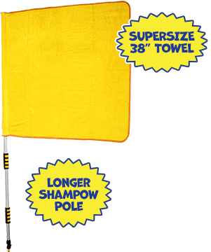 Superside 38 inch towel & Longer ShamPow™ Pole