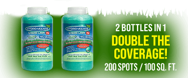 2 bottles in 1. Double the coverage! 200 spots / 100 sq. ft.