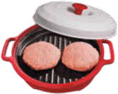 Add food to Rocket Chef Turbo Grill