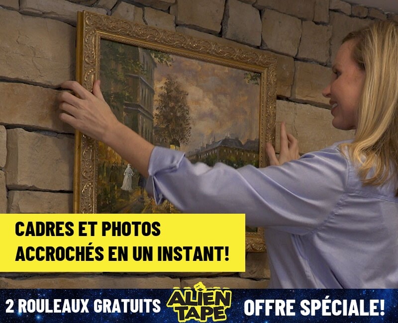 Cadres et photos accrochés en un instant