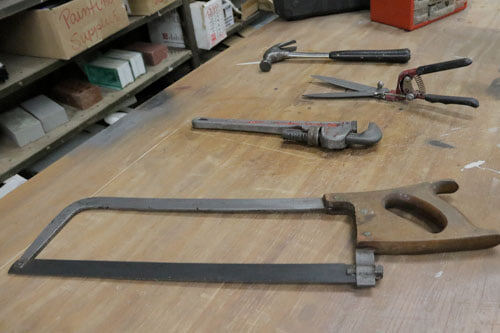 rusty tools