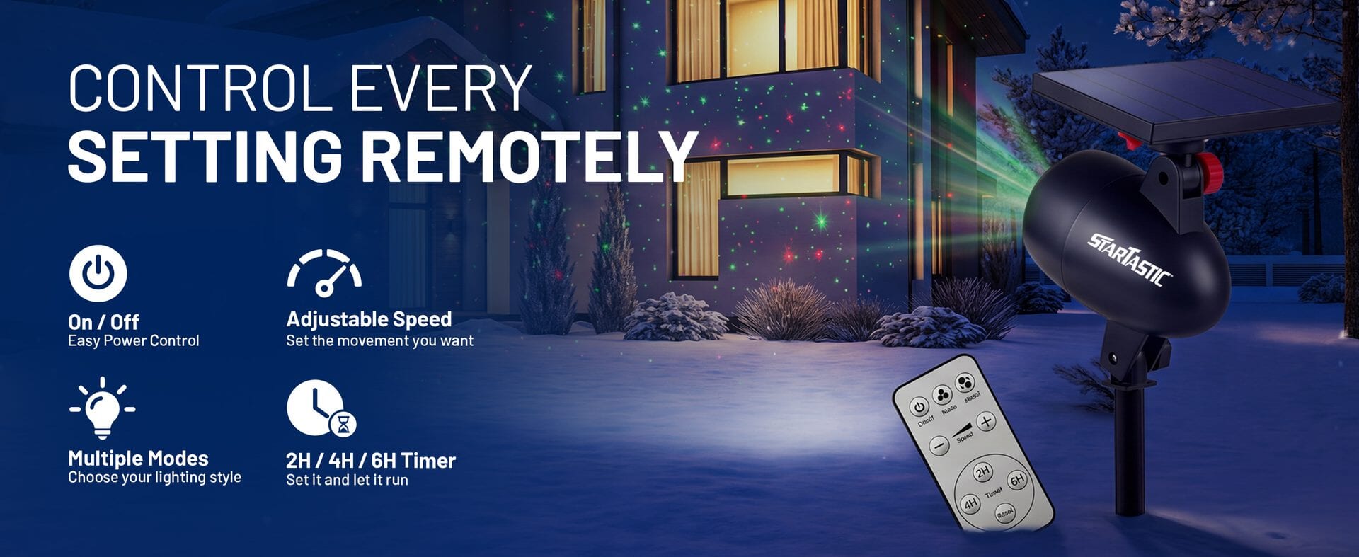 Control every setting remotely