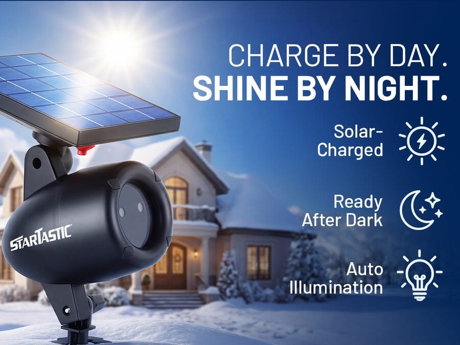Charge by day, shine by night