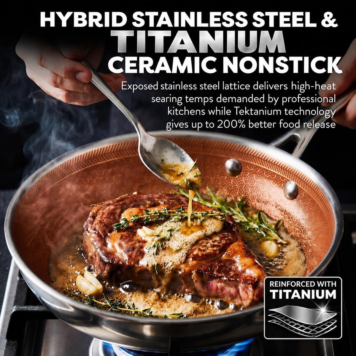 Gotham Steel Ceramax Hybrid Steak