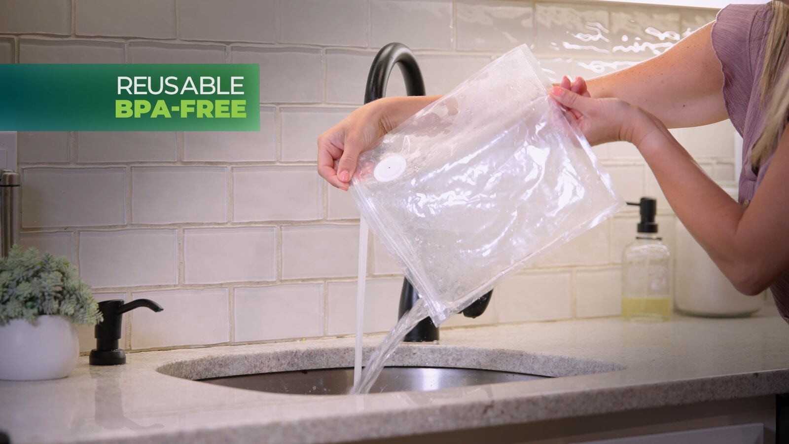 Go Sealer reusable BPA-free bags rinse clean