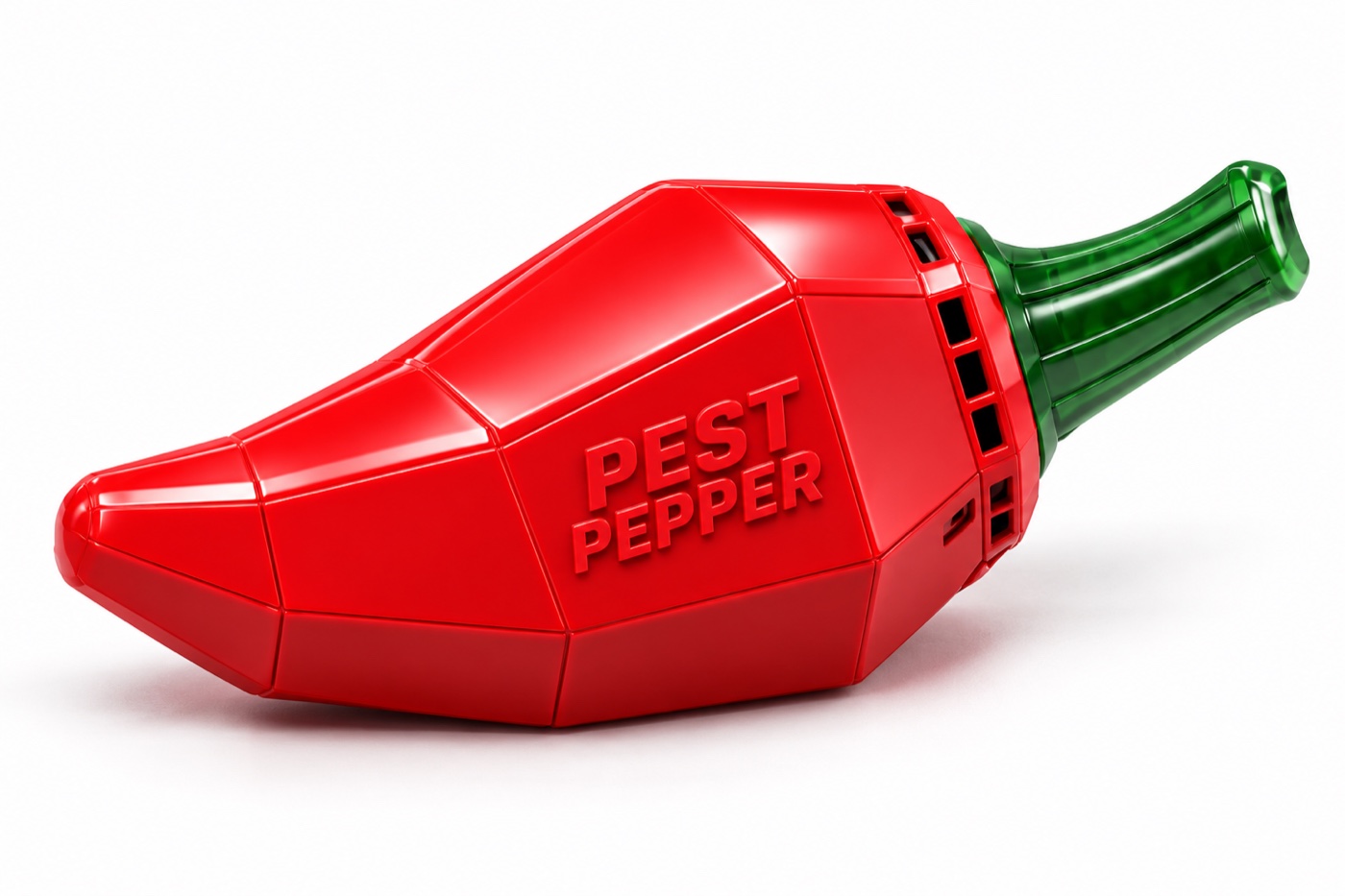 The original red pepper-shaped Pest Pepper indoor repeller with green stem
