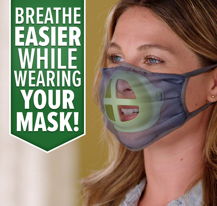 Breathe Easier While Wearing Your Mask!