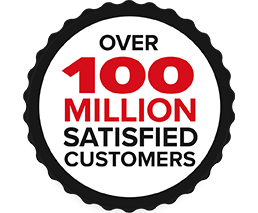 Over 100 Million Satisfied Customers