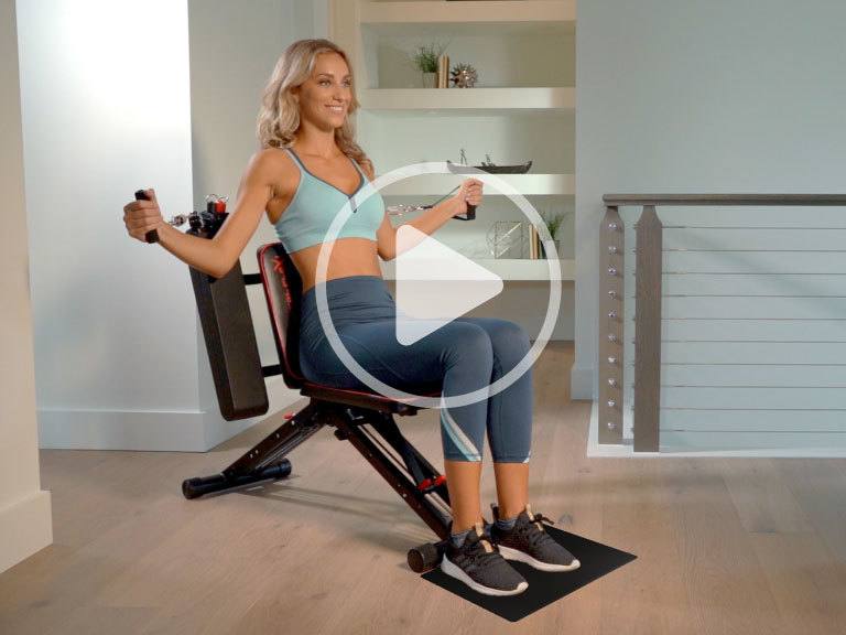 A lady working on the Total Flex L